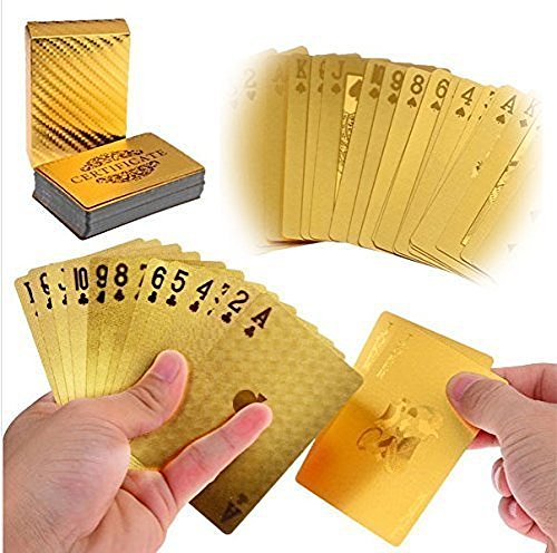 gold foil luxury poker playing card