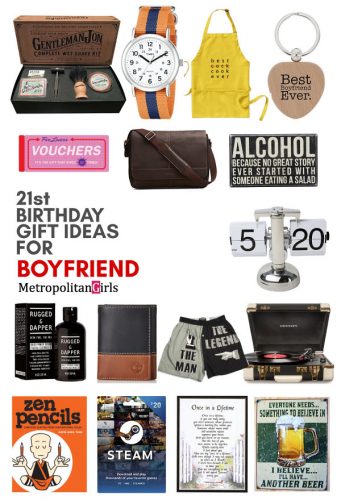 21st Birthday Gift Ideas for Boyfriend - Metropolitan Girls