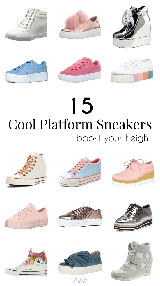 converse high top fancy platform sneakers