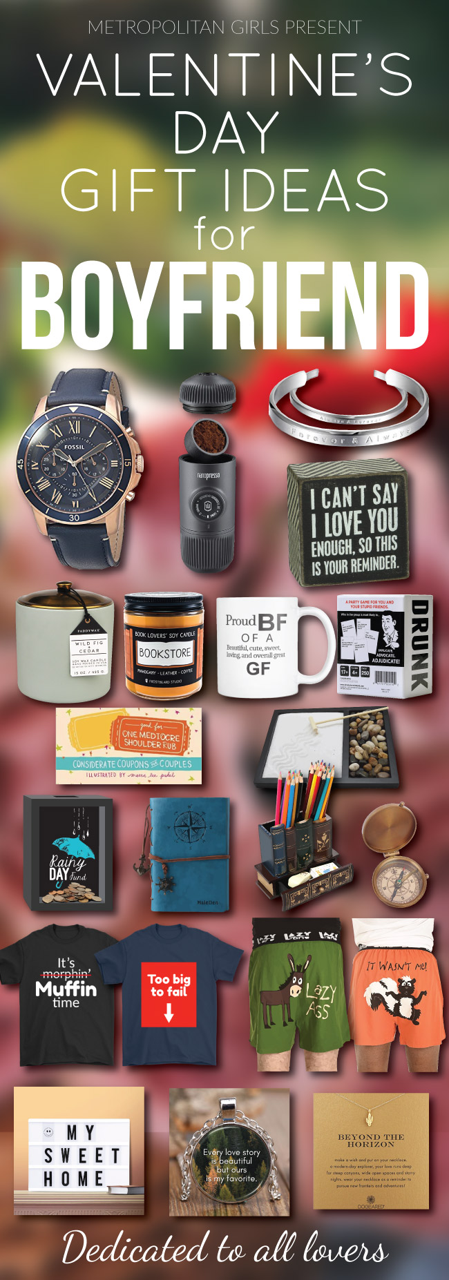 2020 Valentine's Day Gift Guide Cute Gift Ideas for Your Boyfriend