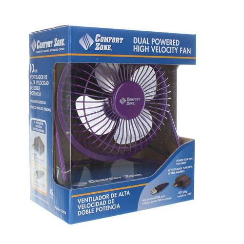 purple desk fan